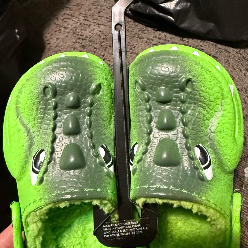 Green Dinosaur Kids Shoes